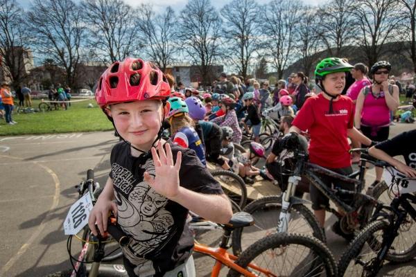 Boy on bike at Nelson Central School