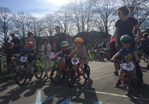 kids in Central Crank bike challenge